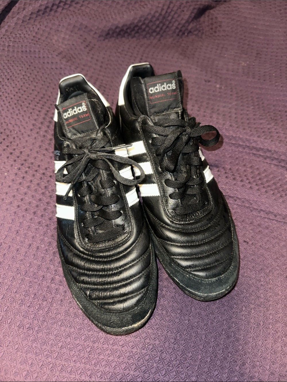 adidas copa mundial Black and White Men's Soccer-turf Sneakers